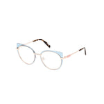 Emilio Pucci Blue Metal Frames, women's glasses EP5220-51086 with blue and metal design, size 51/19/140 mm.