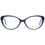 Emilio Pucci Chic Blue Full-Rim Designer Women's Eyewear showcasing elegance and style in durable plastic with a classic blue shade.