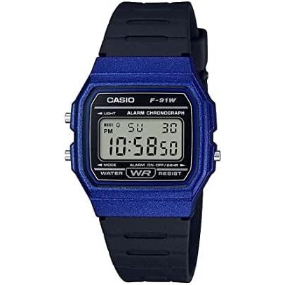 CASIO VINTAGE Mod. F-91 BIO RESIN STRAP - BLUE-0