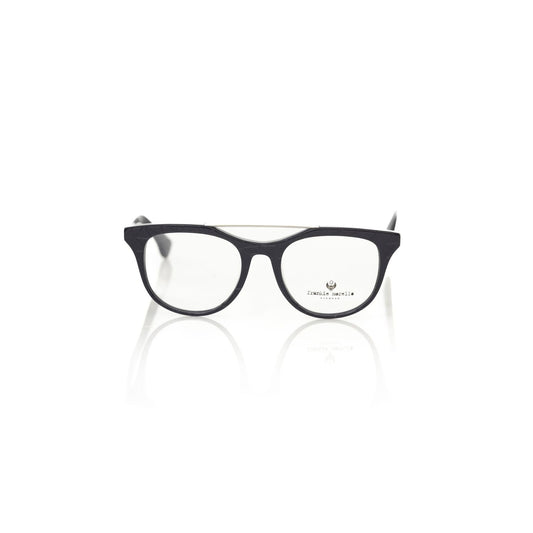Frankie Morello Blue Acetate Unisex Frame with geometric pattern and vibrant temples.