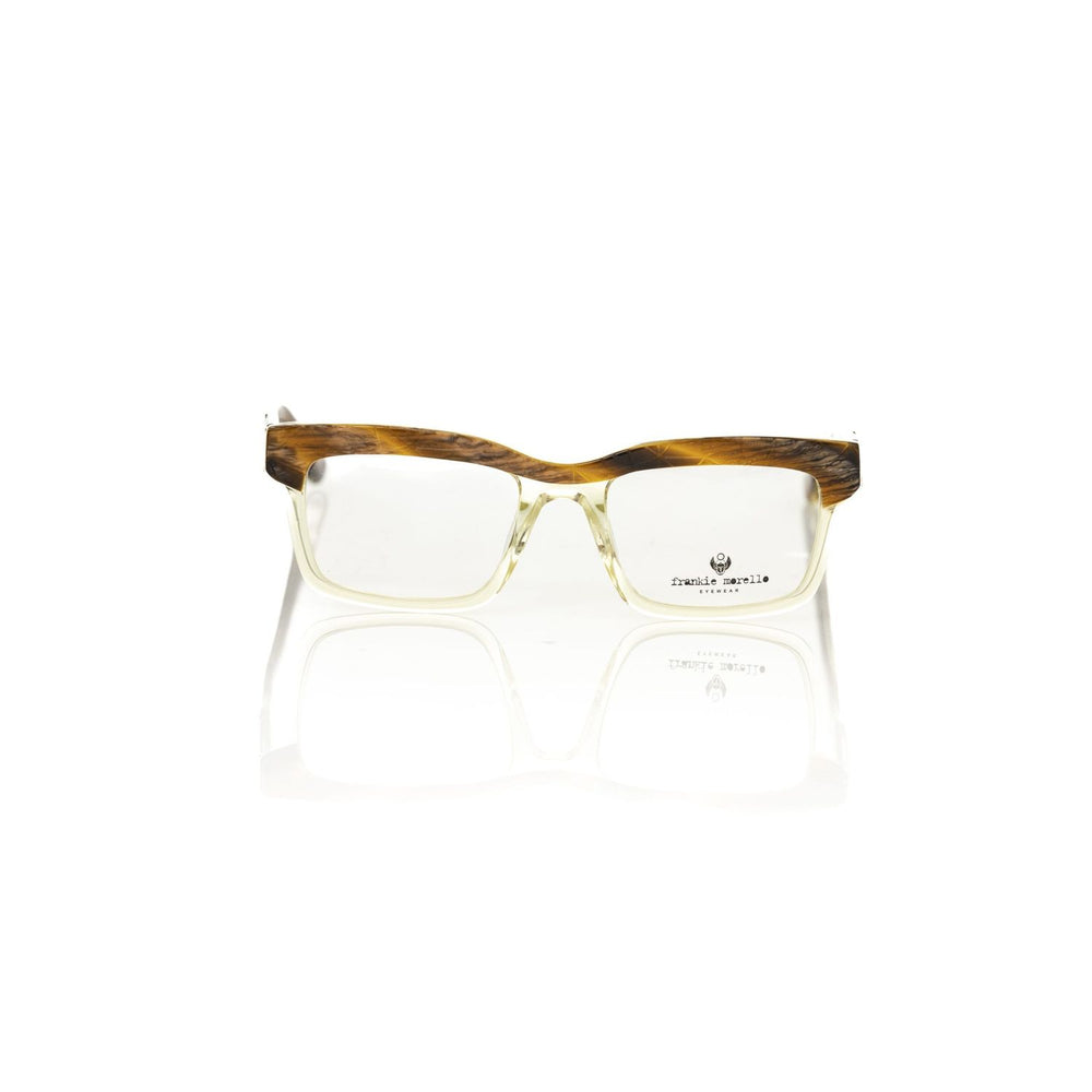Frankie Morello Brown Acetate Unisex Frame