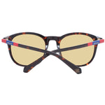 Gant Brown Unisex Sunglass with brown plastic frame and full-rim brown lenses, includes branded case for stylish UVA & UVB protection.