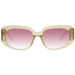 Gant Brown Women Sunglass with brown full-rim plastic frame and purple gradient lenses, size 53-17-140, includes branded case.