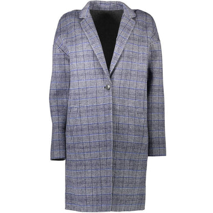 Gant Gray Wool Jackets & Coat reversible long sleeve, 2 external and 2 internal pockets, 1 button closure with logo.