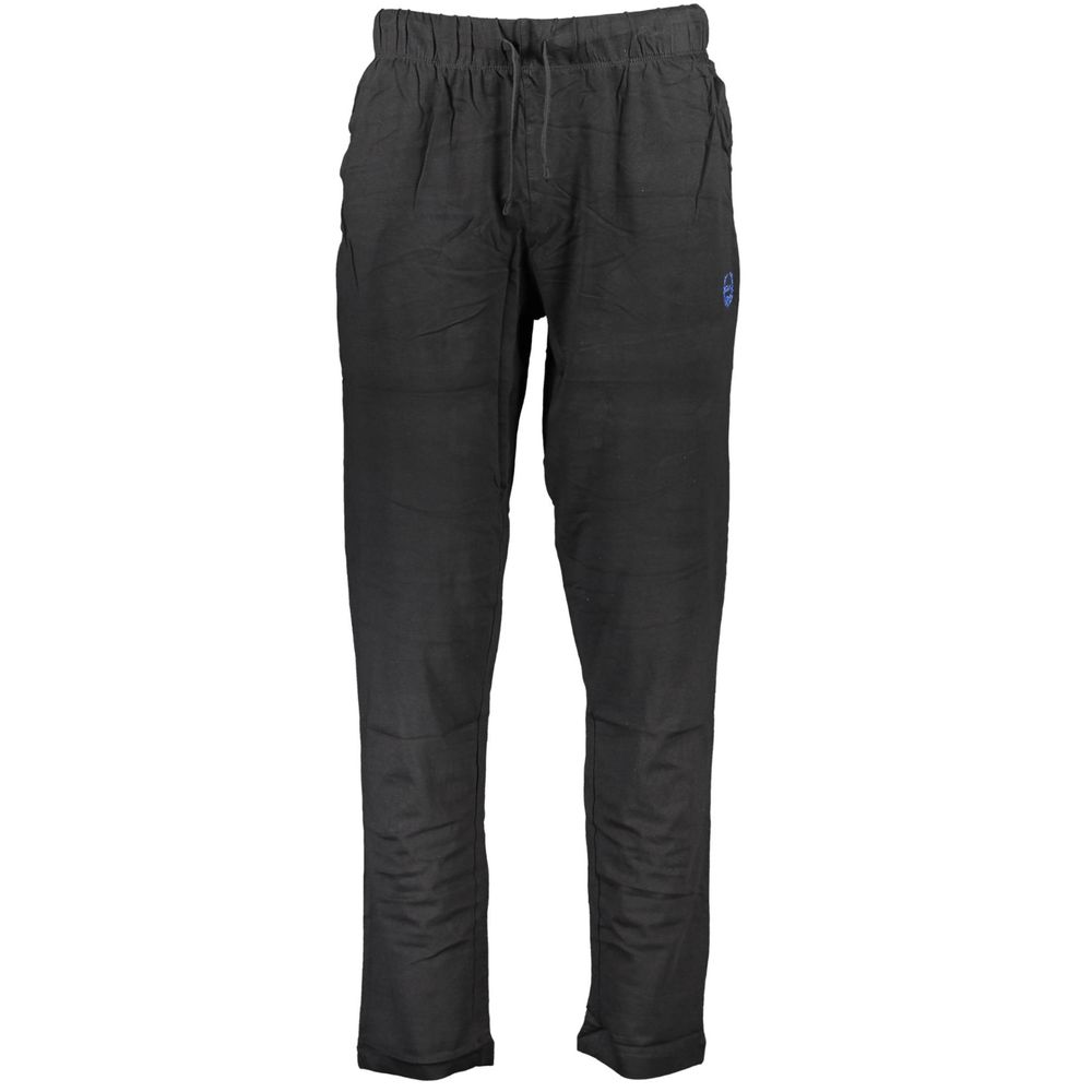 Gianmarco Venturi Black Cotton Men's Track Pant