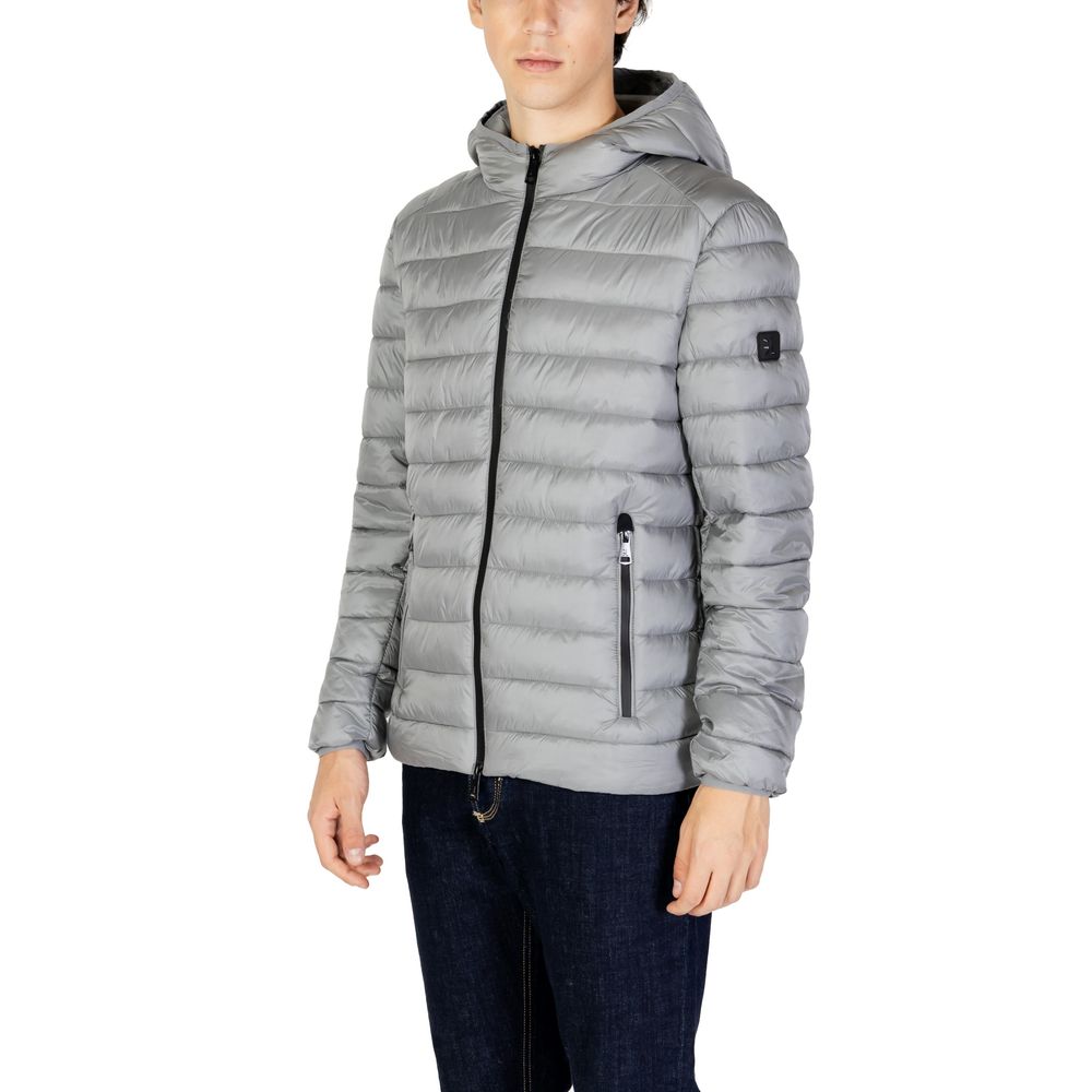 Gianni Lupo Gray Polyamide Jackets & Coat for men, Fall/Winter collection, 100% polyamide, stylish and warm outerwear