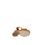 Guess Brown Suede Leather High Heel with chunky platform design and adjustable strap