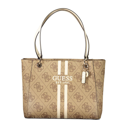 Guess Jeans Beige Polyethylene Women Handbag