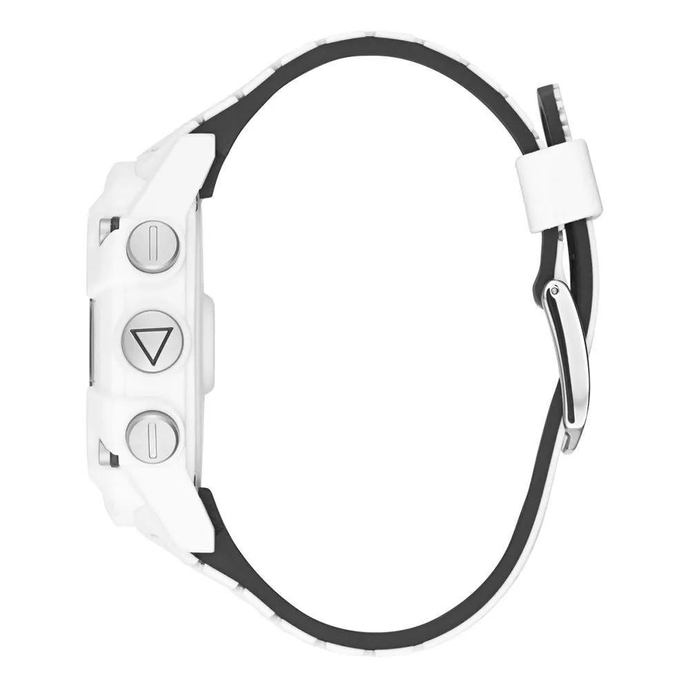 Guess White Resin Sport Watch