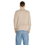 Back view of Hugo Boss Brown Cotton Sweatshirt for men, part of the Fall/Winter collection, made from 100% cotton.