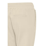 Close-up of ICHI Beige Polyester Pant showing the back and waistband details.