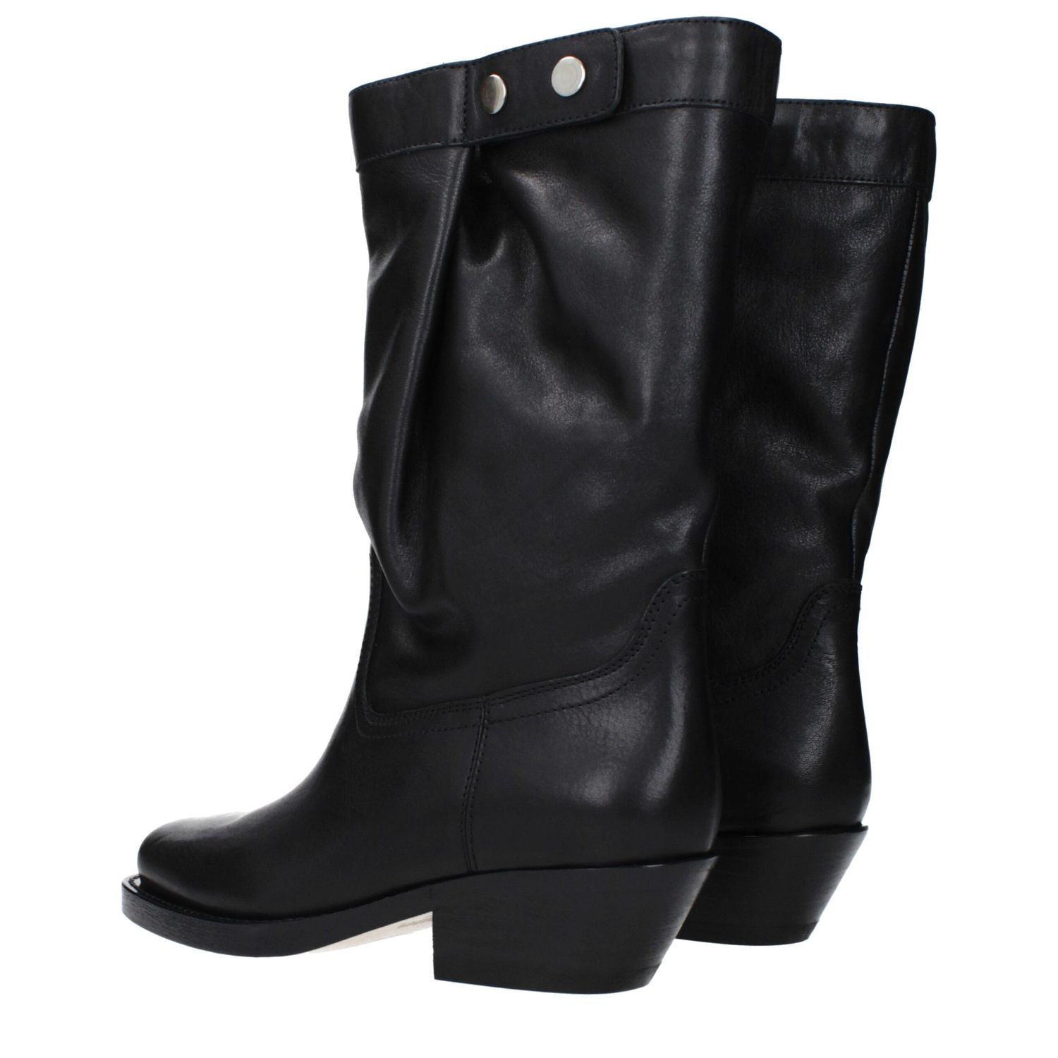 Isabel Marant Black Leather Ankle Boots