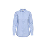 Jacqueline De Yong Blue Cotton Shirt