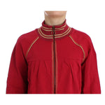 John Galliano Pink Mock Zip Cardigan Sweatshirt Sweater with logo details and front zipper, made of cotton and elastane, brand new with tags.