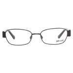 Just Cavalli Black Metal Frames glasses front view with black metal frame and JC0528-005-52 model imprint, suitable for women.