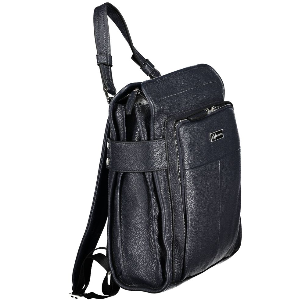 Front view with bag zipped and handles upright.