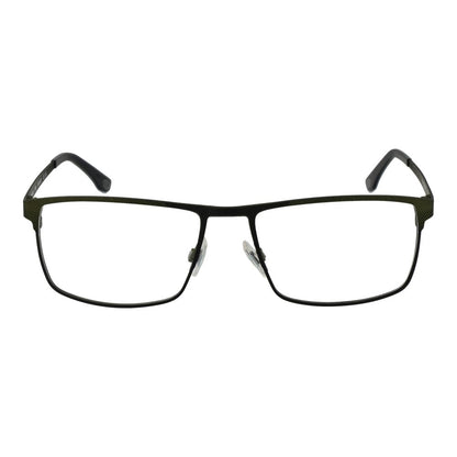 Land Rover Green Stainless Steel Glasses (Frames) for men, full-rim design with green color and stainless steel frame.