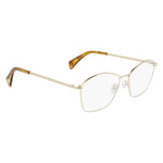 Lanvin Yellow Metal Frames LNV2103-703, women's eyeglasses with 54/16/140mm dimensions, featuring a chic yellow metal design.