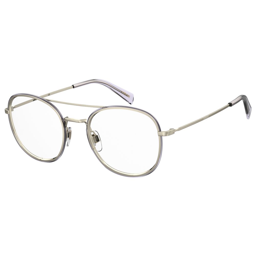 Levi's Purple Metal Frames in lilac color, unisex design, size 52/21/145 mm, stylish eyewear for a modern look.