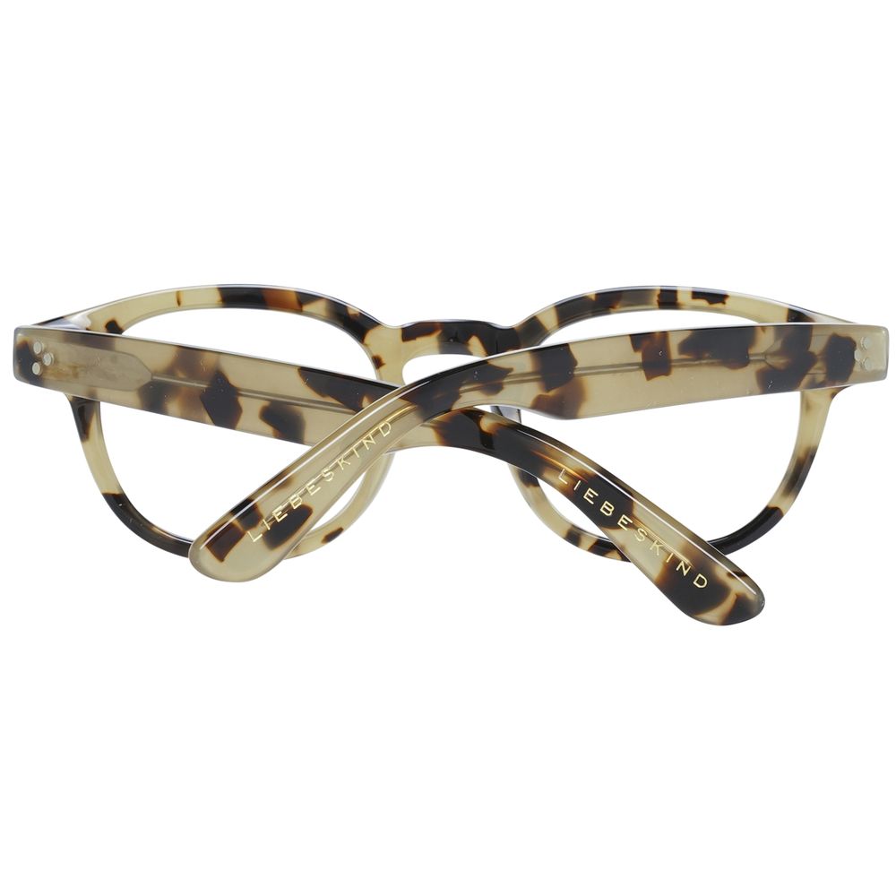 Liebeskind Brown Plastic Frames with clip-on feature, model 110120077746, made of durable plastic, in tortoiseshell pattern.