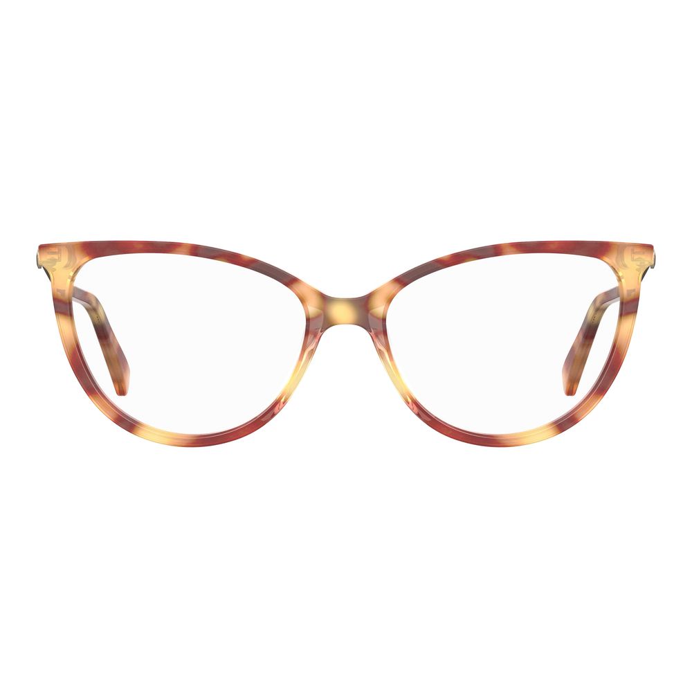 Love Moschino Brown Acetate Frames for women, model MOL588-05L, Havana color, with dimensions 54/16/140mm.