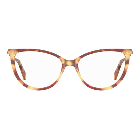 Love Moschino Brown Acetate Frames for women, model MOL588-05L, Havana color, with dimensions 54/16/140mm.