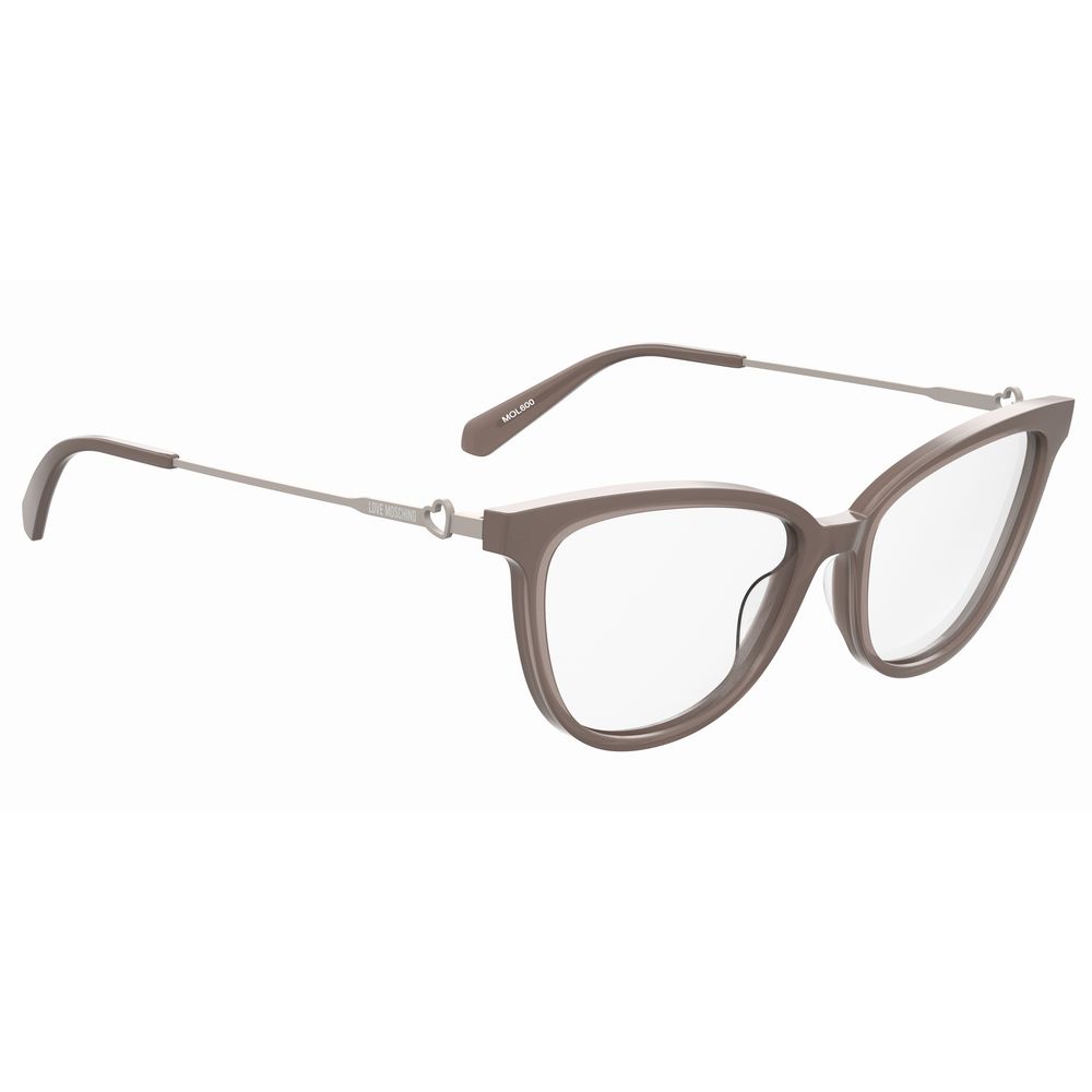 Love Moschino Brown Acetate Frames MOL60009QF316 women's glasses with 53/16/140mm dimensions.