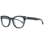 Lozza Green Women Glasses Frame, full-rim round style, plastic material, 47-21-135 size, green color, includes branded case, demo lenses.