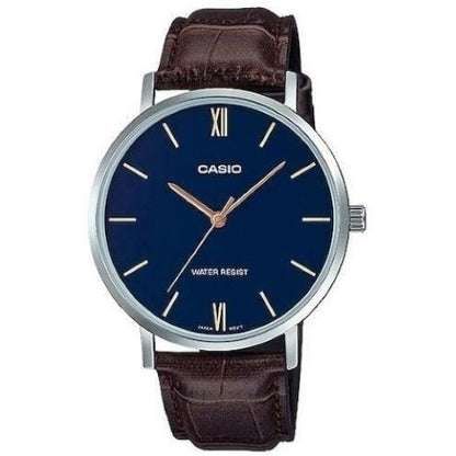 CASIO COLLECTION Mod. MINIMAL, LEATHER - BLUE