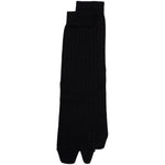 Maison Margiela Underwear Black Tabi wool socks, featuring black wool blend fabric in slip-on style with signature Tabi toe design.