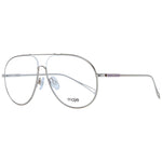 Maje Gold Women Optical Frames in aviator style, gold nickel silver full-rim, demo plastic lenses. Size 56-11-135.