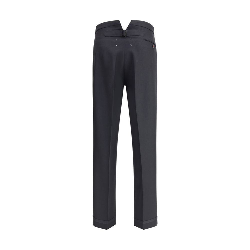 Margiela Black Wool Dress Pants