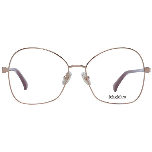 Max Mara Bronze Women Glasses Frame, butterfly style, metal & plastic, full-rim, size 55-16-140, branded case included.