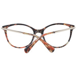 Max Mara Brown Women Glasses Frame in full-rim butterfly style, brown plastic with demo lenses, 53-17-140 size, includes branded case.