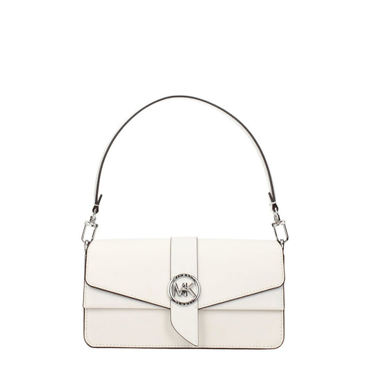 Michael Kors White Leather Handbag