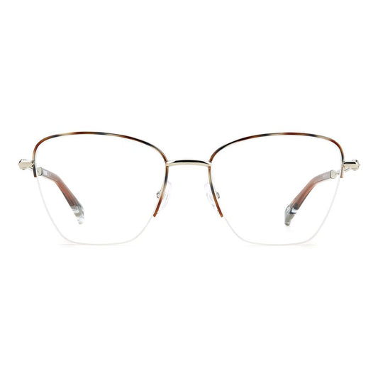 Elegant Missoni Bicolor Stainless Steel Frames in palladium horn color for women with dimensions 53/18/140mm.