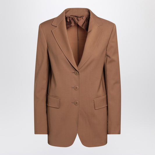 Max Mara Studio Single-breasted jacket in hazelnut colour NICEWO/R_MAXMS-026_102