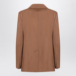 Max Mara Studio Single-breasted jacket in hazelnut colour NICEWO/R_MAXMS-026_102