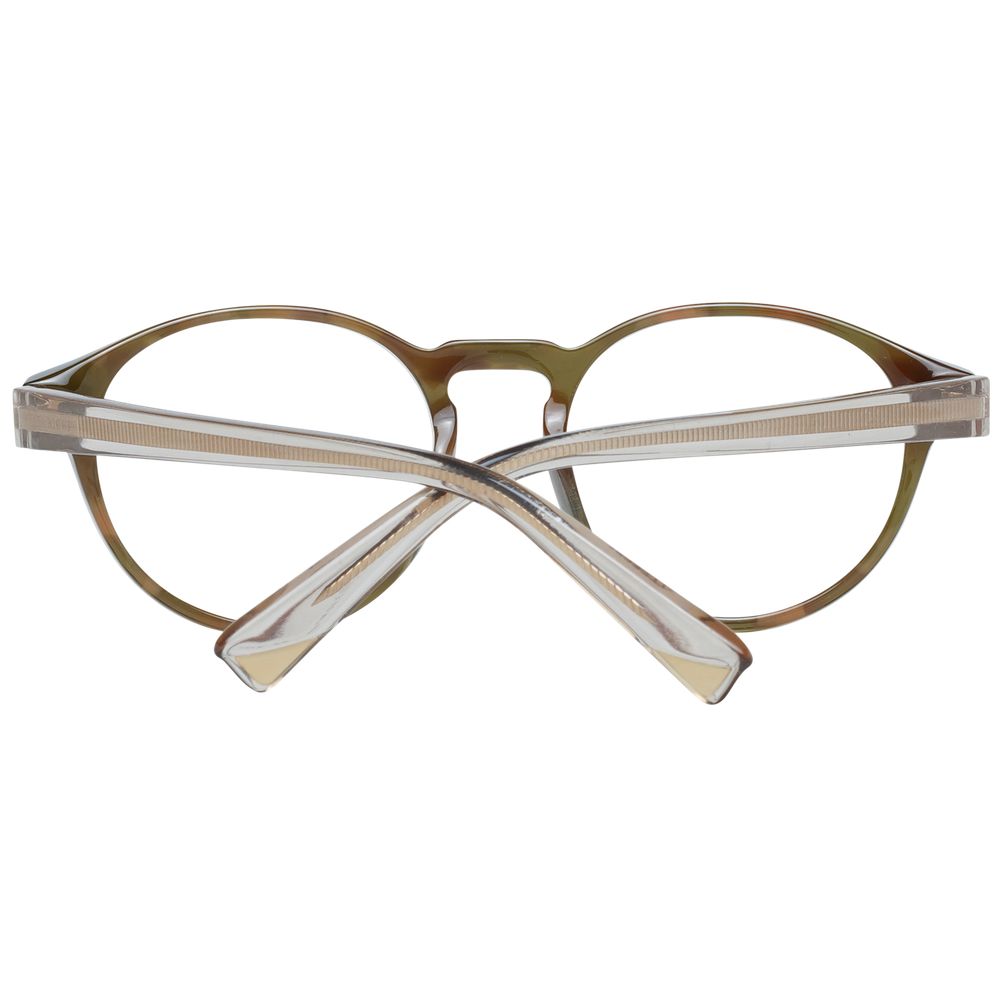 Nina Ricci Green Women Glasses Frame, round full-rim, plastic material, size 49-19-140, with spring hinge, includes branded case.
