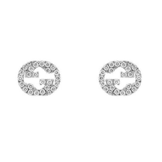 ORECCHINI GUCCI MOD. YBD729408003 showing stylish design with crystal embellishments.
