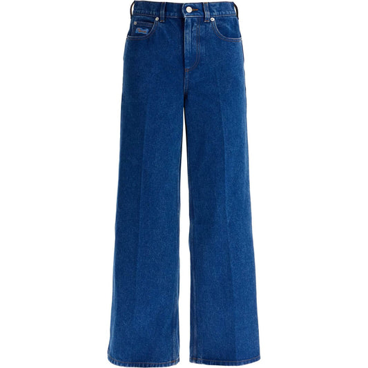 Marni wide flared leg jeans with a