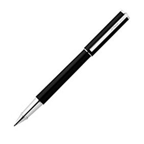 Black luxury pen image of PENNE S-T- DUPONT MOD. 142326 with sleek design.