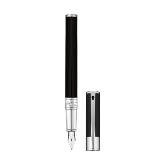 PENNE S-T- DUPONT MOD. 260203 luxury fountain pen with silver accents