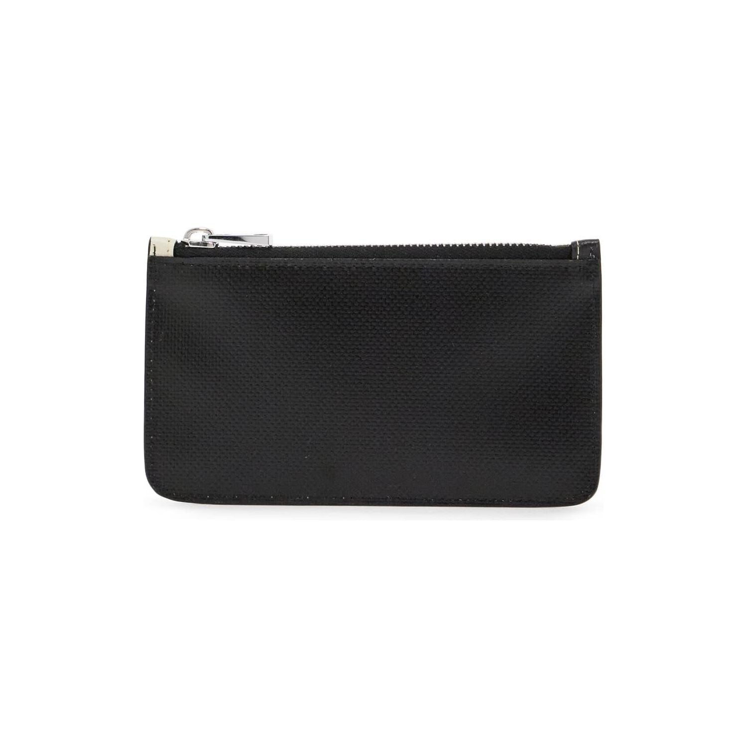 Front view with bag zipped and handles upright.