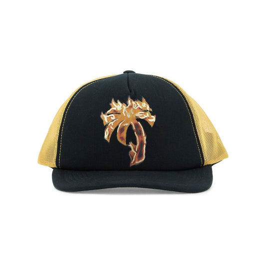 Palm Angels 'burning palm trucker hat
