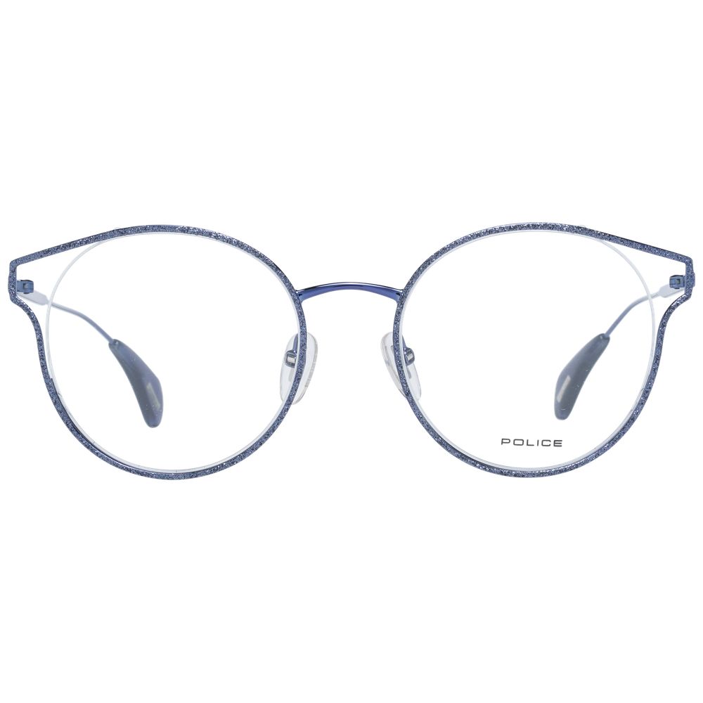 Police Blue Metal & Plastic Glasses (Frames)