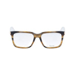 Police Green Plastic Frames - Men's glasses, model VPLF03N5306DA, made of plastic with green color and dimensions 53/18/145mm.