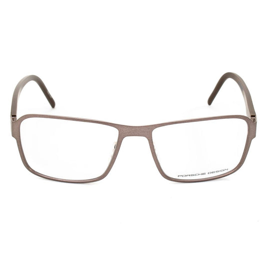 Porsche Brown Metal Frames, model P8290-C, Italian-made, metal, 56/17/140mm dimensions, brown color glasses for men.