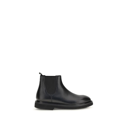Premiata Black Calf Leather Bos Taurus Chelsea Boots