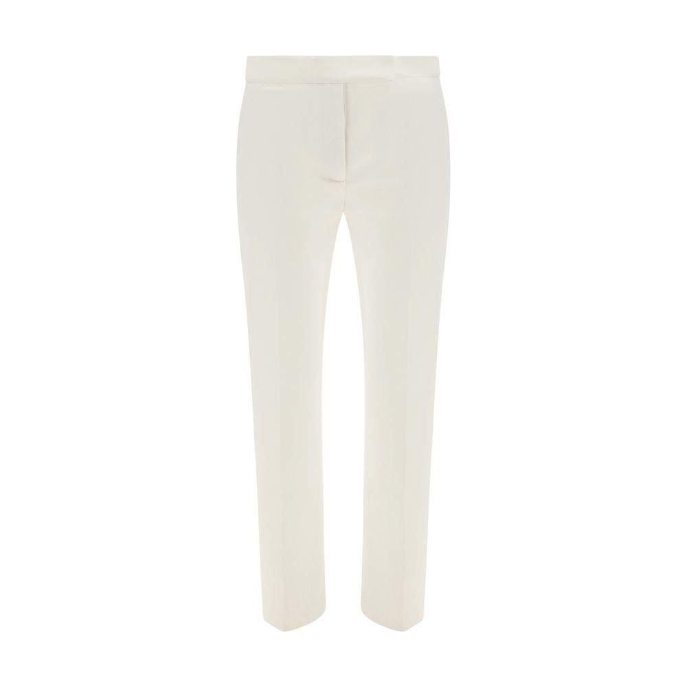 SA SU PHI White Silk Casual Pants